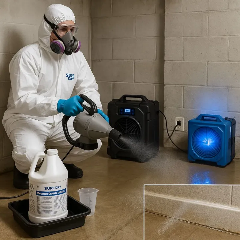 Sanitization and Odor Removal process in Clawson, MI